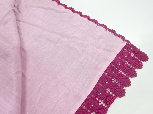  ビロードレース花模様ショール